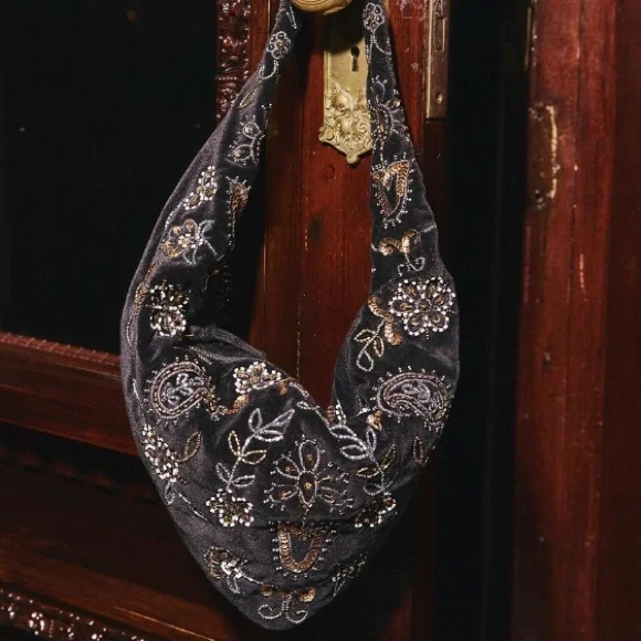 ❤️‍🔥 Free People~ Nashville Nights Beaded Black Bag 
New With Tags And Packaging - Picture 10 of 12